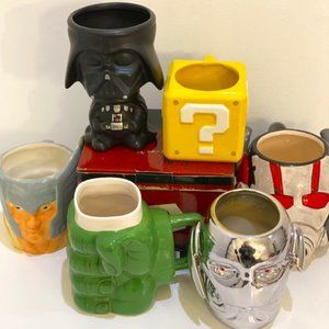 Mug: Darth Vader, Thor, Antman, Supermario, Hulk +